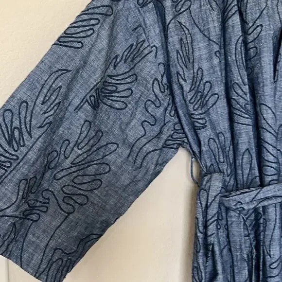 MANGO like new embroidered cotton caftan, size 6 - Picture 6 of 10